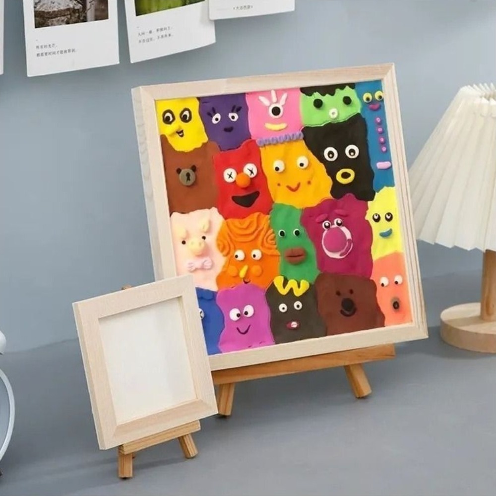 Kids Education Desk - مجموعة صنع إطار صورة وحش ثلاثي
