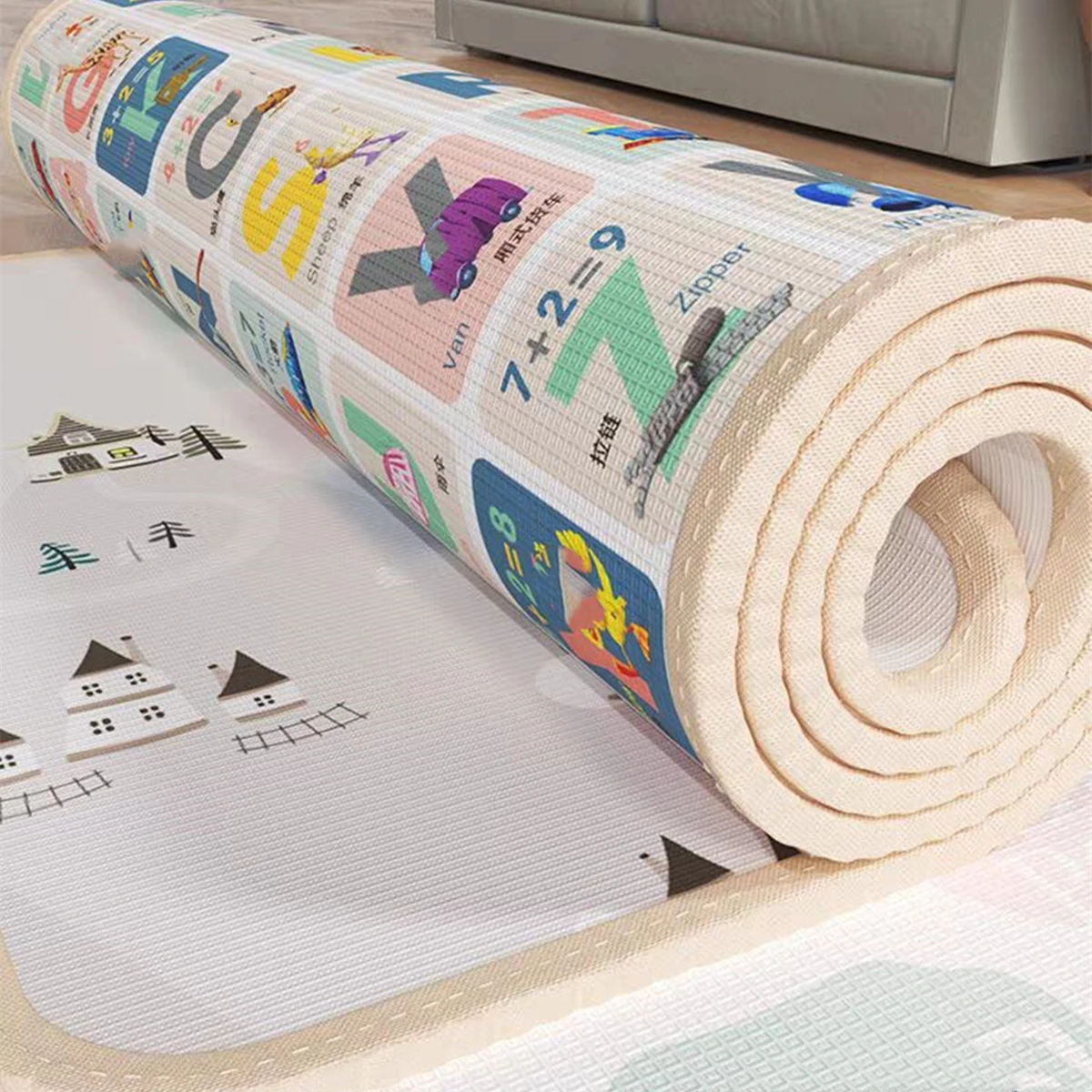 Kids Education Rug - بساط لعب للأطفال برسوم كارتونية 5