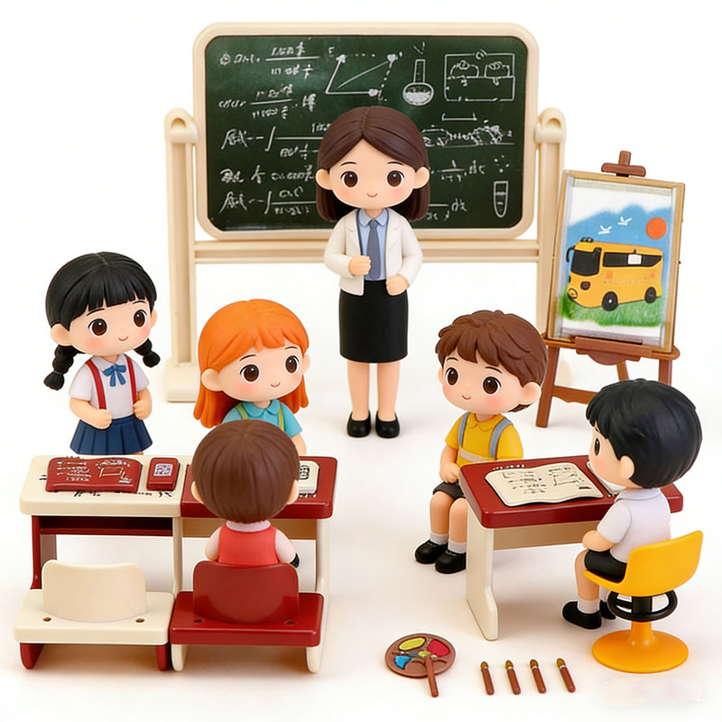 مجموعة أثاث مصغرة لبيت الدمى،  - مراجعة Kids Education Desk وسعره