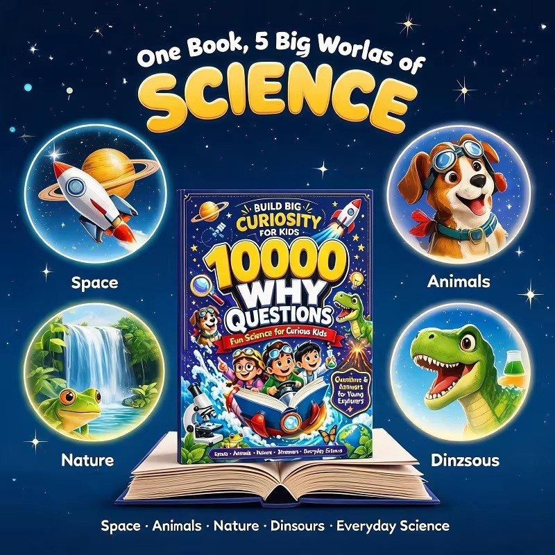 كتاب تعليمي للأطفال: 10000 سؤا - مراجعة Kids Education Questions وسعره