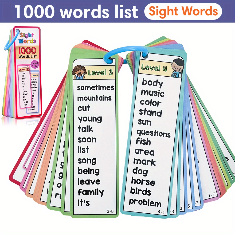 1000 كلمة رؤية بطاقات فلاش للأ - مراجعة Kids Education Activities وسعره